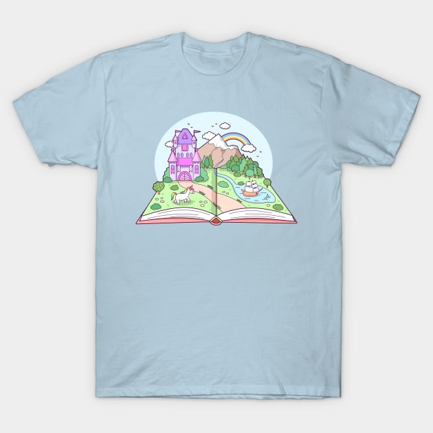 Book Landscape T-Shirt by sombrasblancas